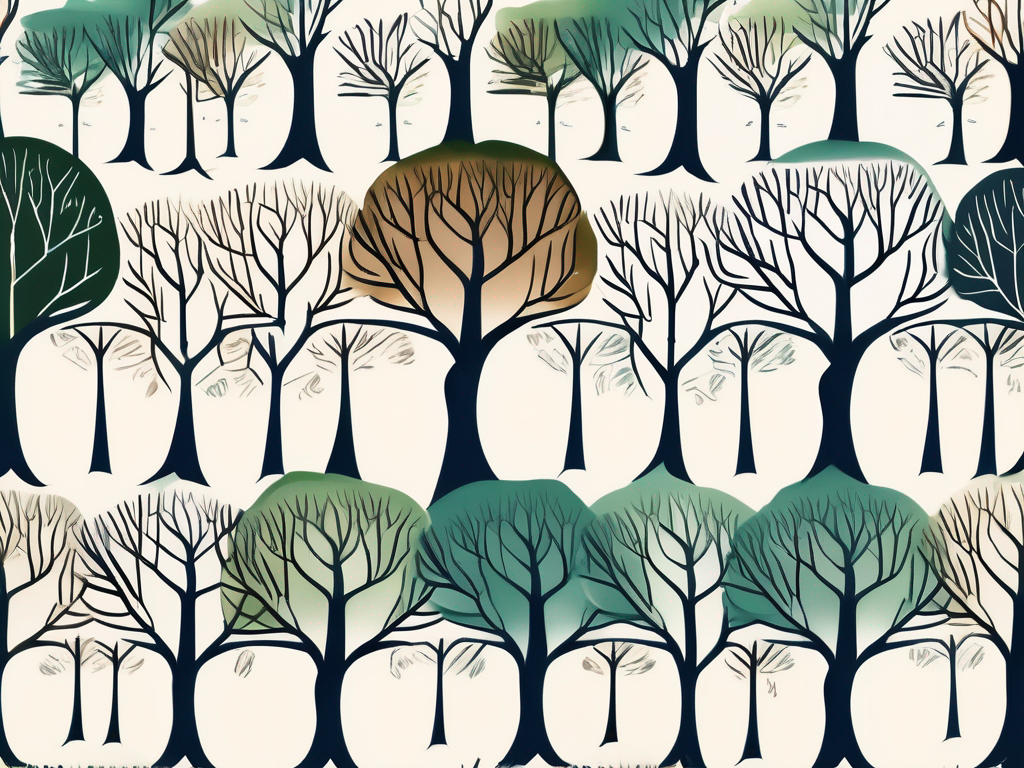 A tree with six branches