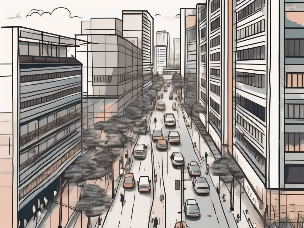 Five distinct school buildings