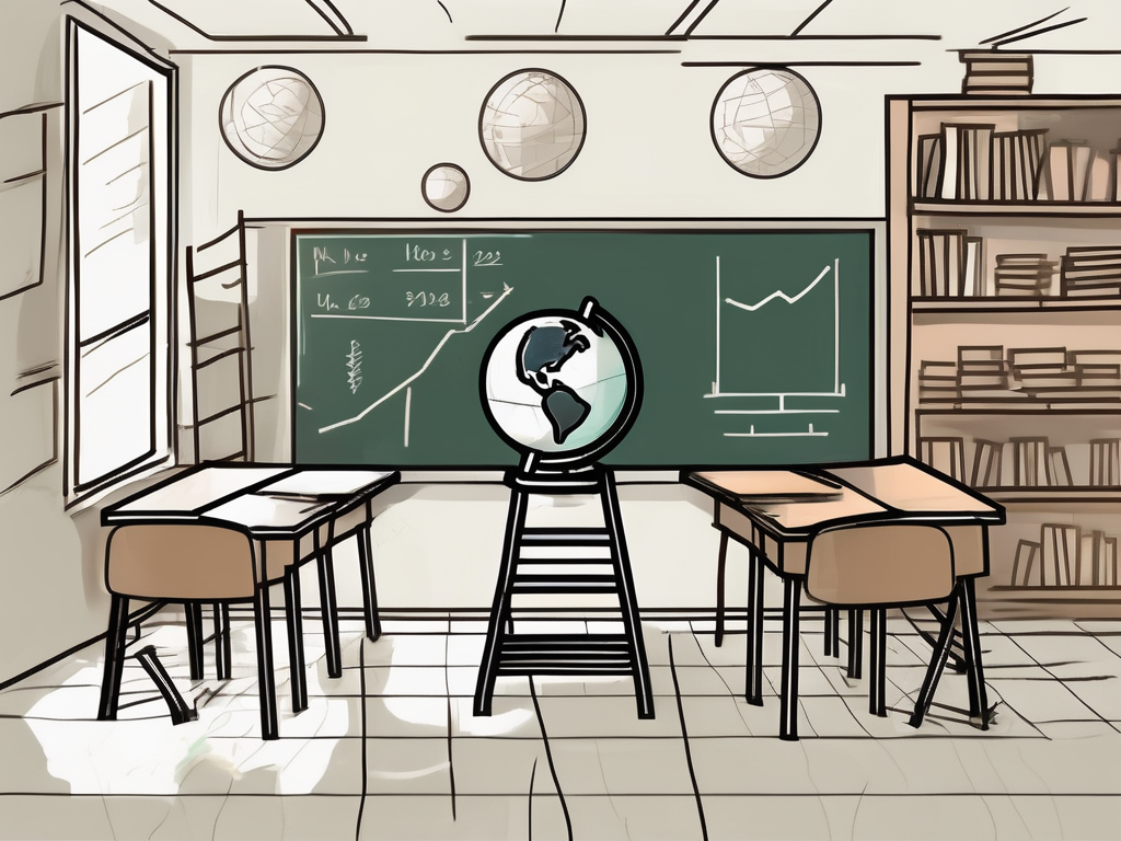 A classroom setting in vietnam with teaching aids