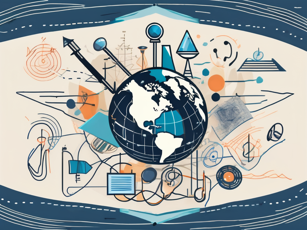 A graduation cap flying upward