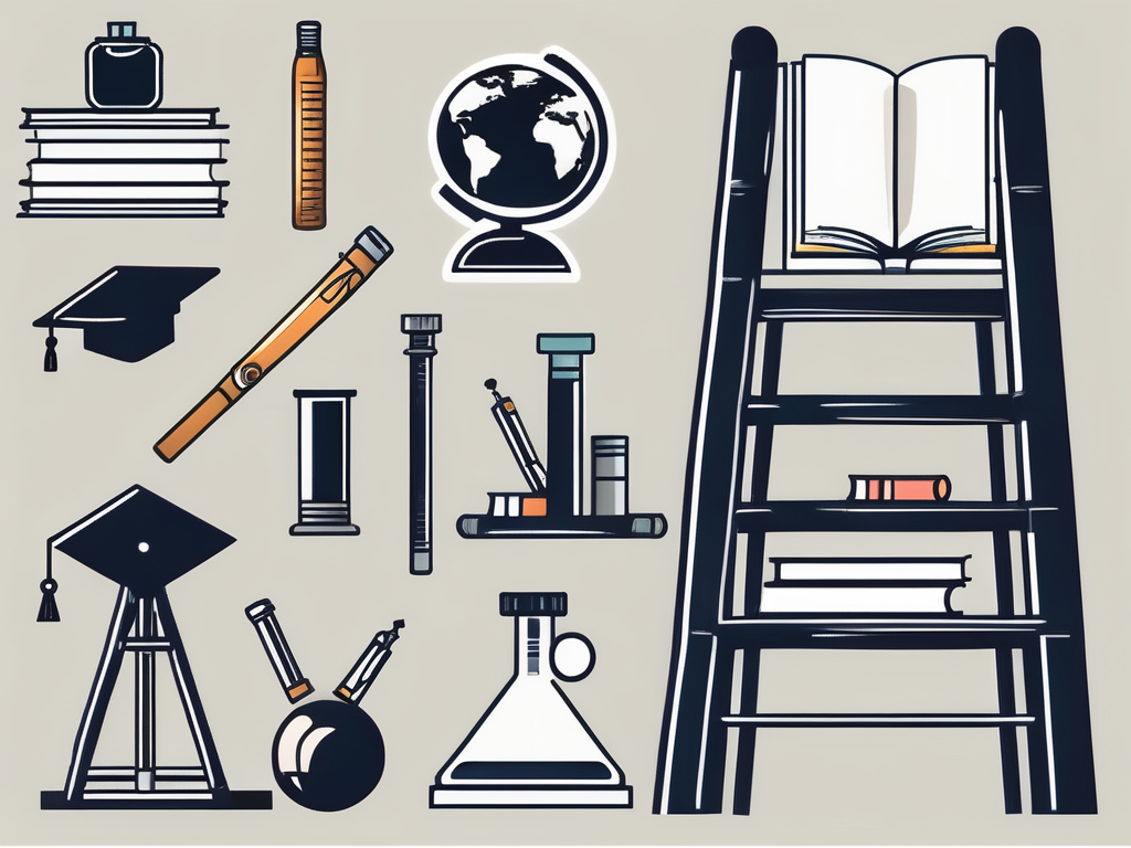 A ladder symbolizing educational advancement