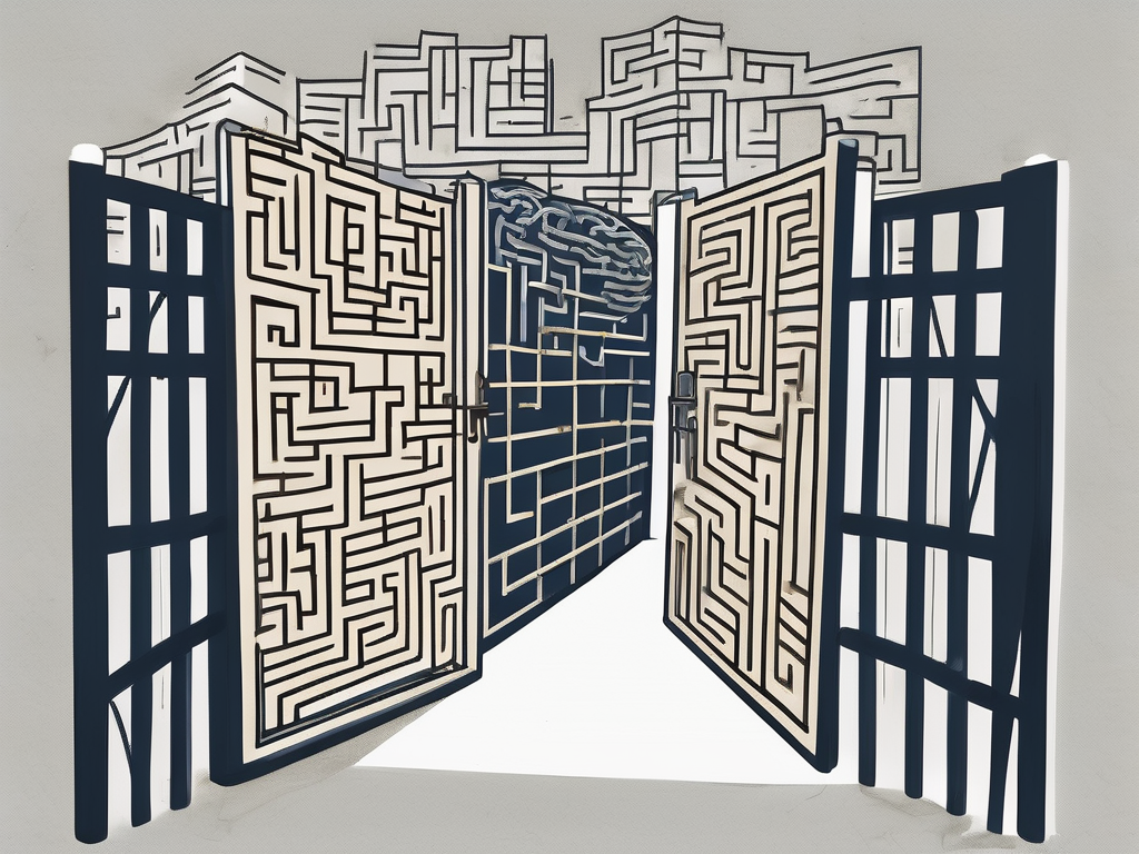 A symbolic barrier with four different obstacles