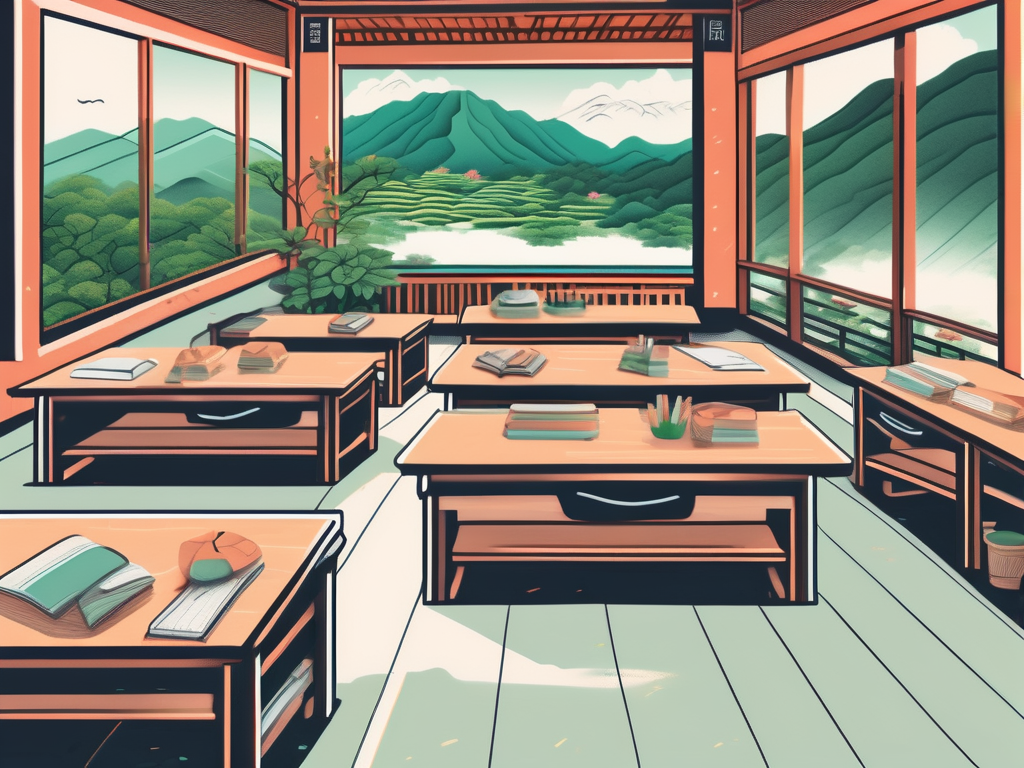 A vibrant classroom setting in taiwan