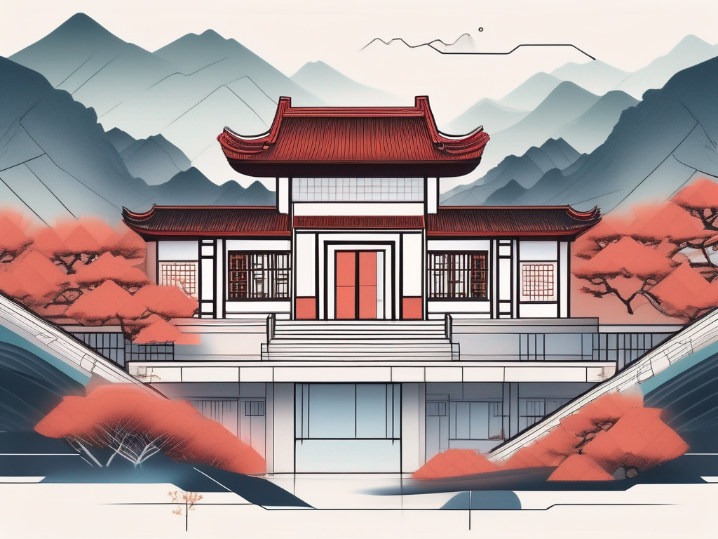 A traditional chinese schoolhouse with a modern twist