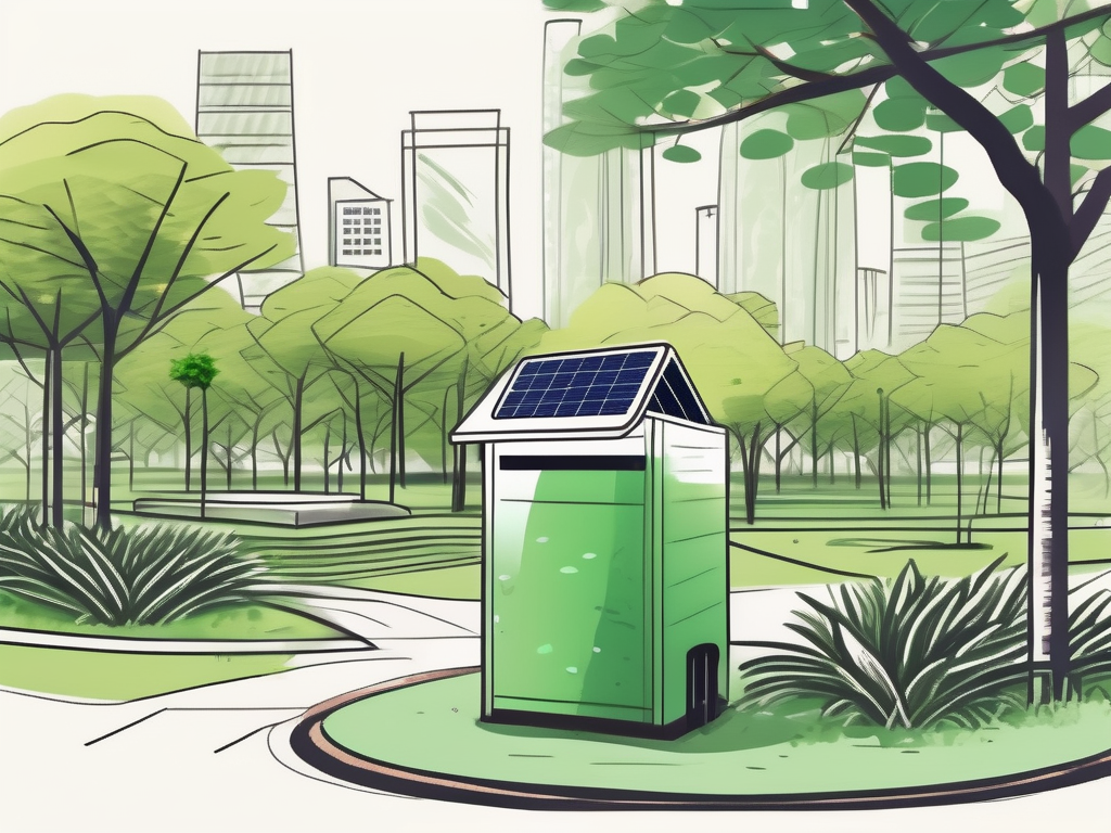 A lush city park in bangkok with diverse flora and fauna