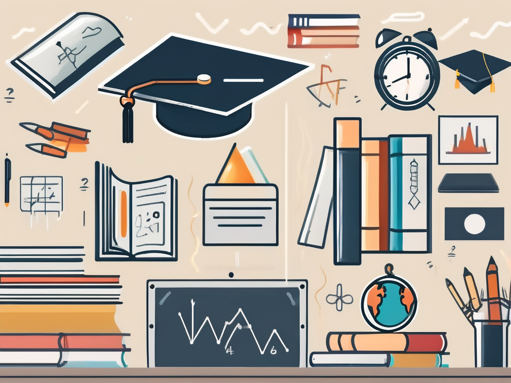 A classroom setting in thailand with educational tools like books