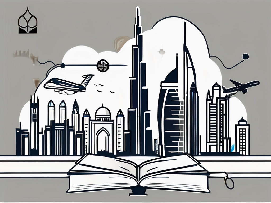 A symbolic representation of dubai's skyline