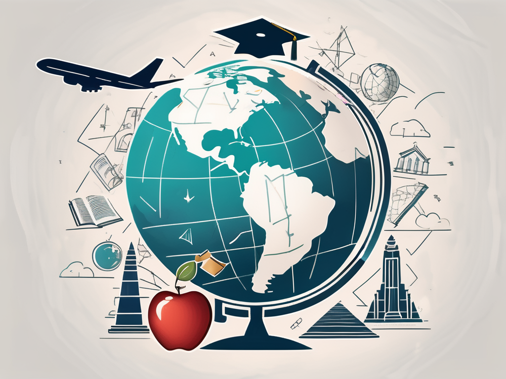 A globe focused on egypt