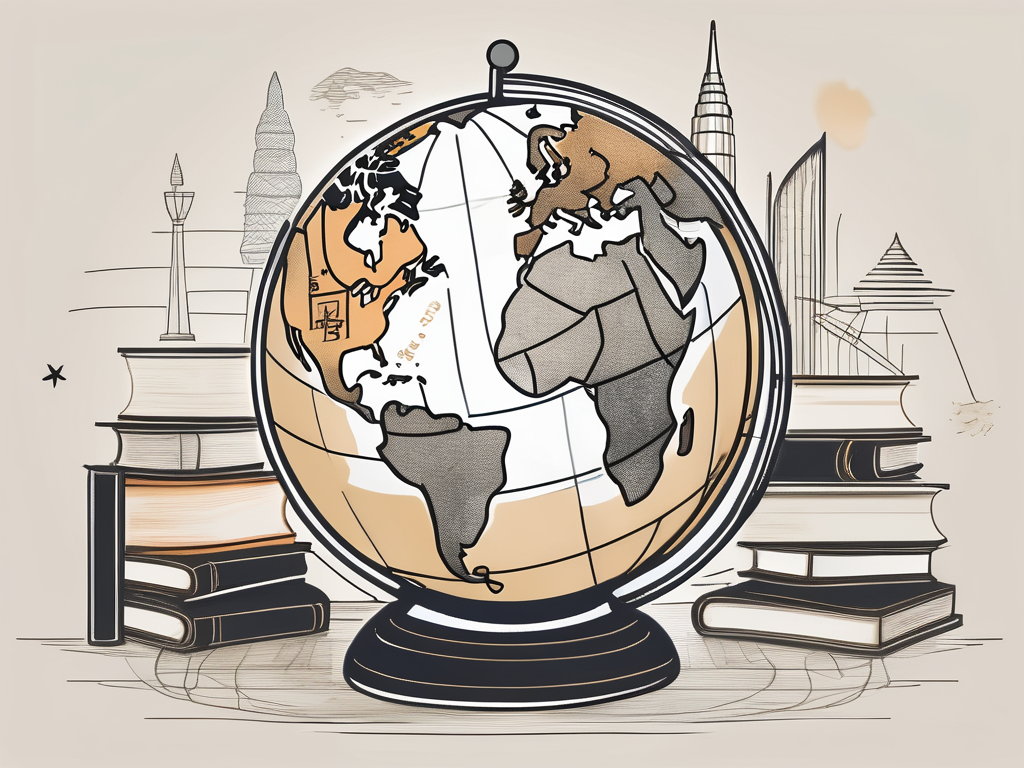 A symbolic globe with thailand highlighted