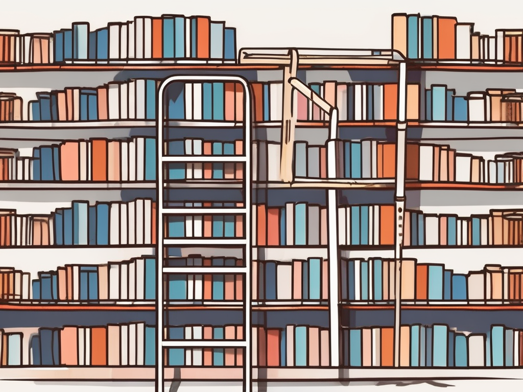 A ladder leaning against a large book symbolizing the ipgce