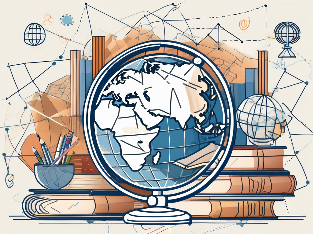 A globe with thailand prominently highlighted