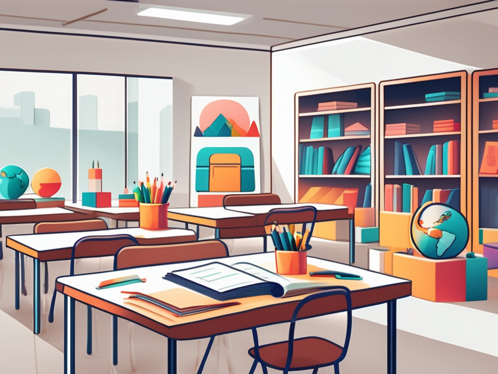 A vibrant and engaging classroom setting filled with educational toys