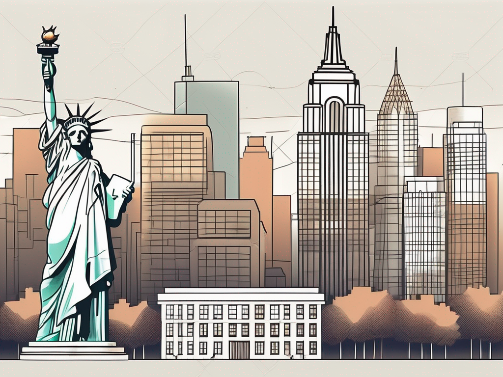 A diverse collection of international school buildings in new york city