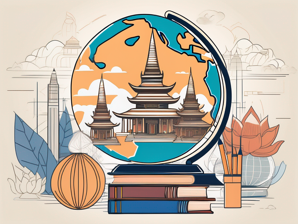 A diverse array of educational tools such as books