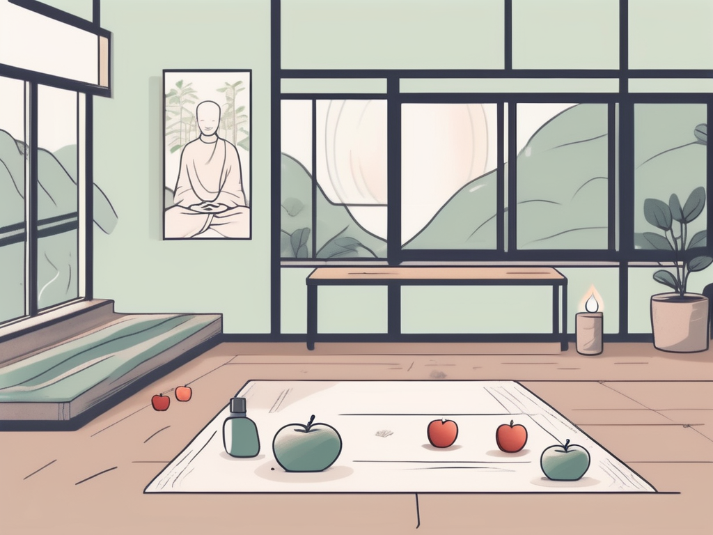 A tranquil hong kong school environment with elements like a peaceful classroom