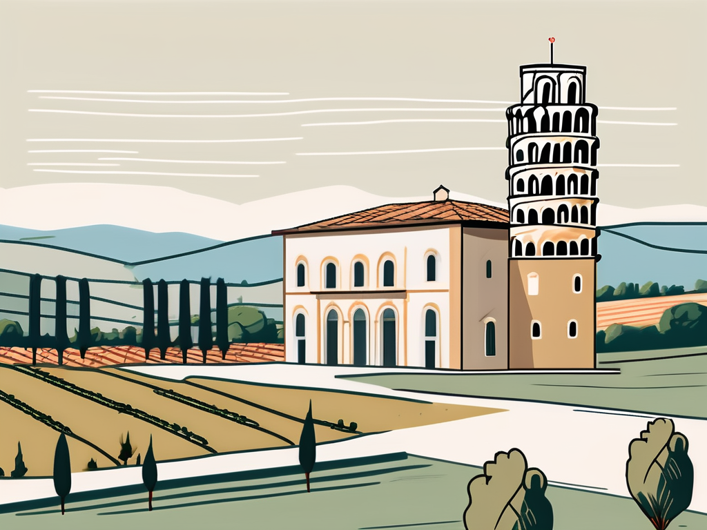 A quaint international school building situated in the italian countryside