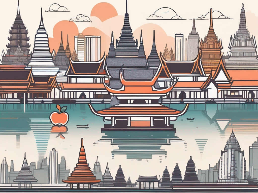 A city skyline in thailand
