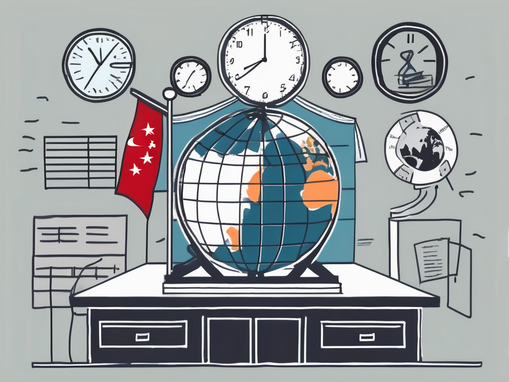 A typical singapore public school with the iqts international flag flying