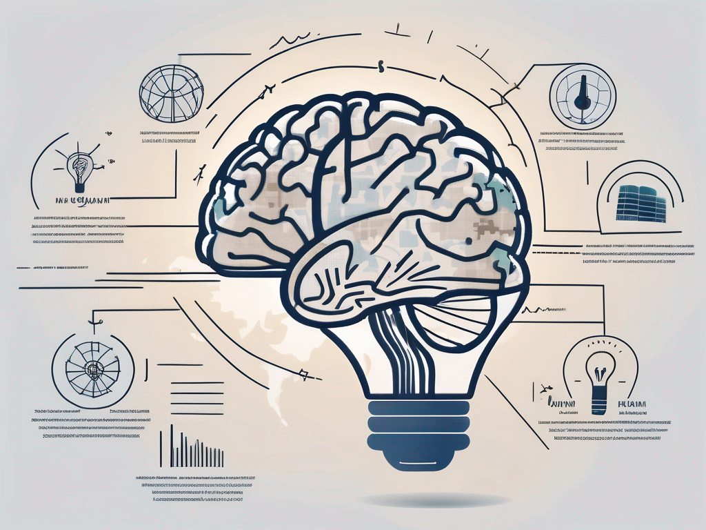 A brain-shaped globe with different languages symbols