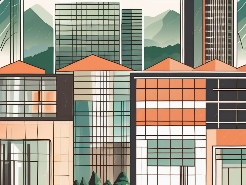 A diverse collection of seven distinct school buildings