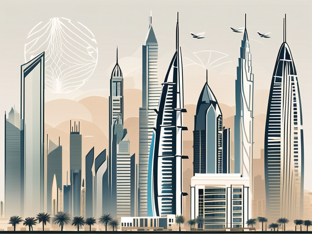 The dubai skyline