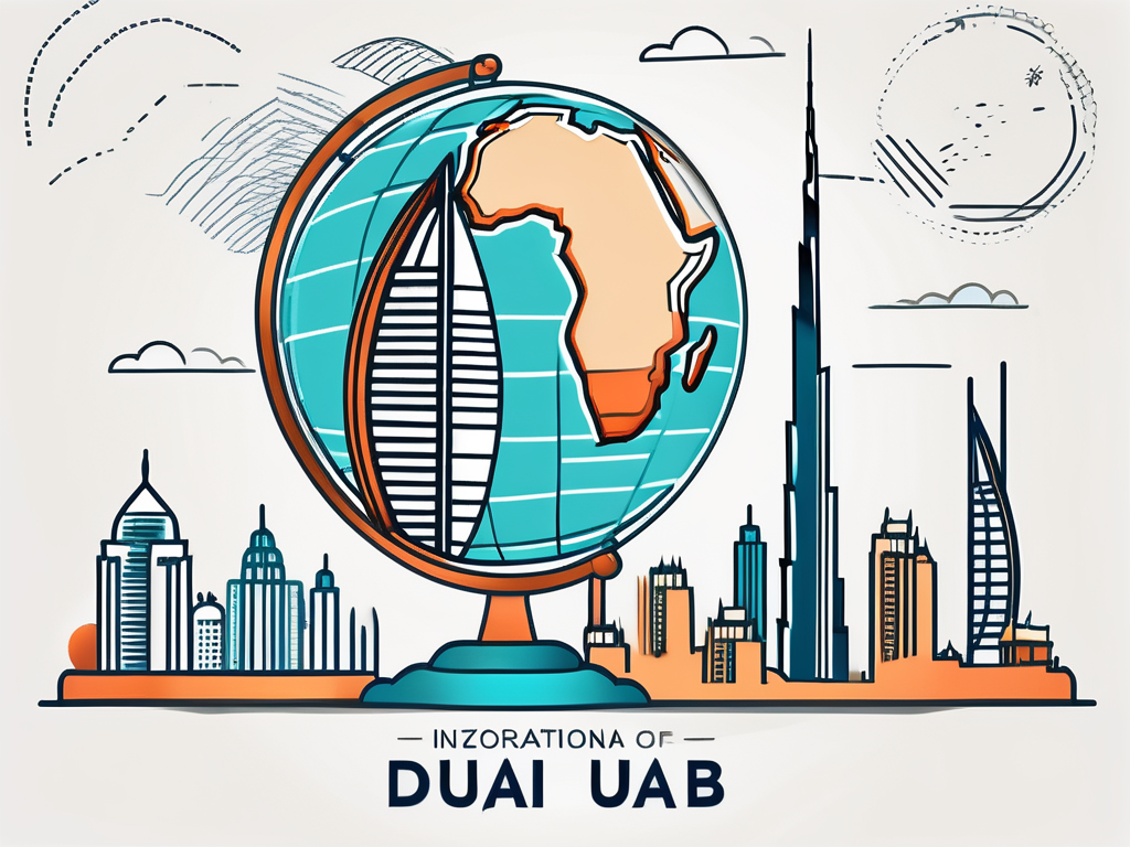 A webinar screen displaying various iconic landmarks of dubai