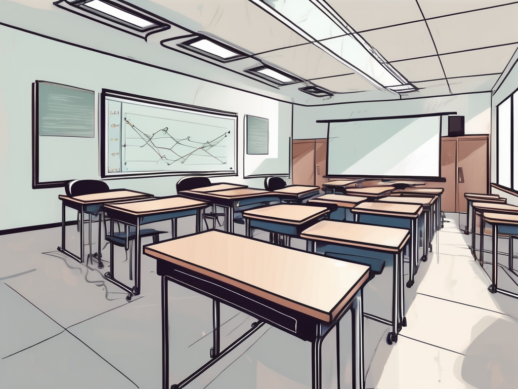 A modern classroom in malaysia equipped with advanced teaching tools