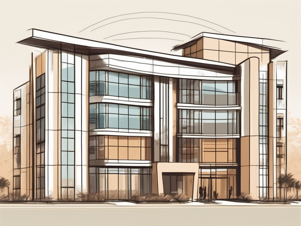 A diverse array of international school buildings in dubai