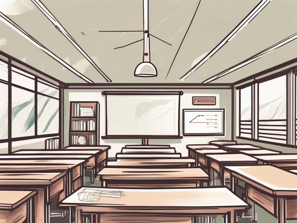 A classroom setting in hong kong with a focus on educational tools