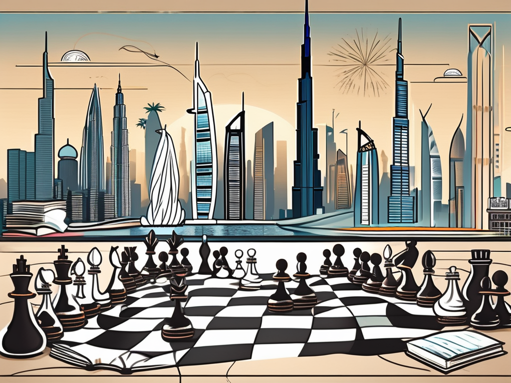 A variety of extracurricular activities such as a chess board