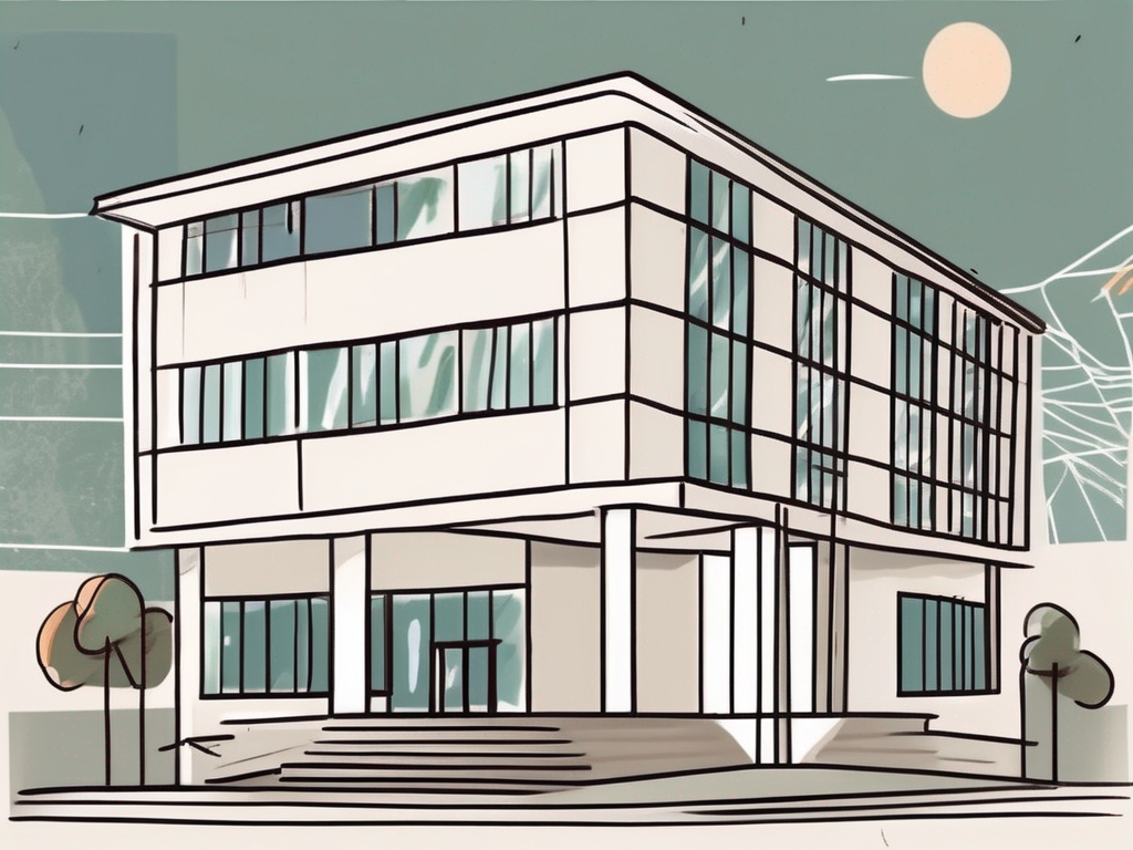 An international school building in brazil with a calendar and a clock