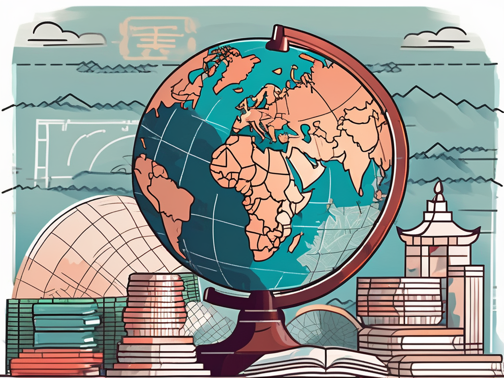 A variety of teaching tools like a globe