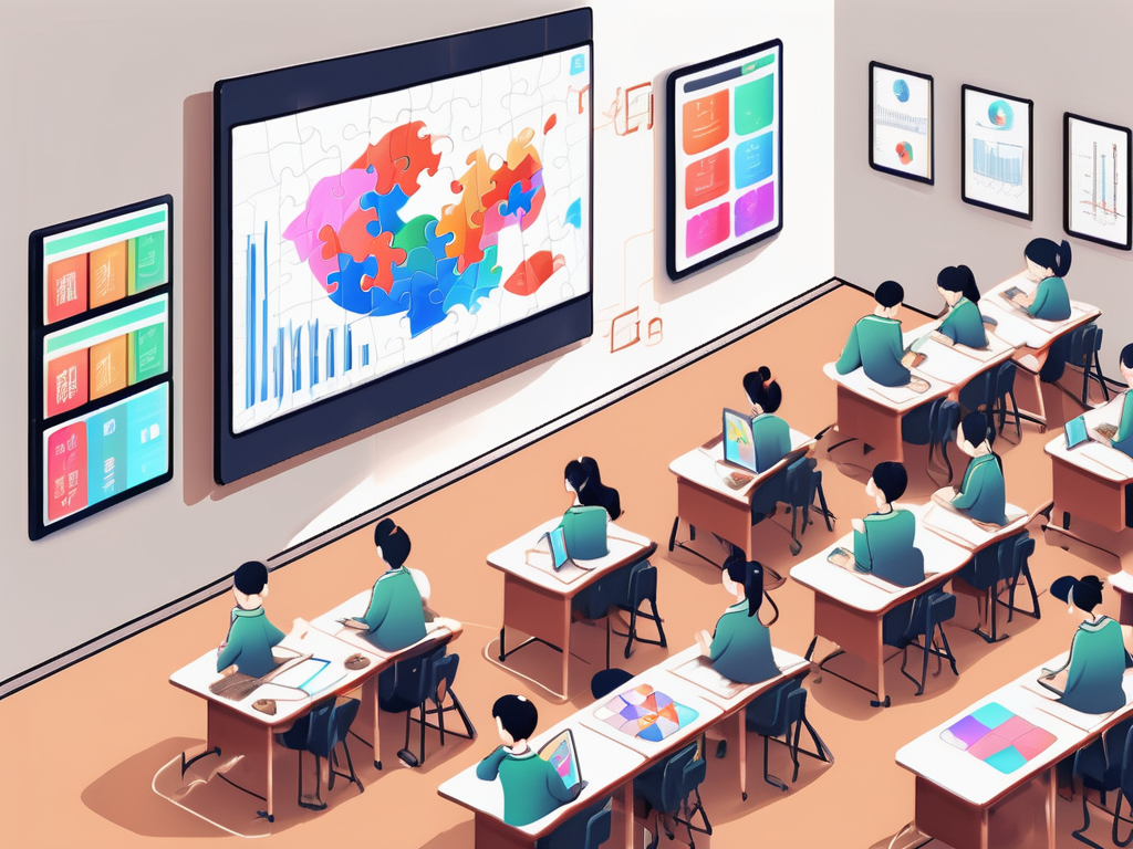 A classroom setting in china with an interactive quality teaching system (iqts)