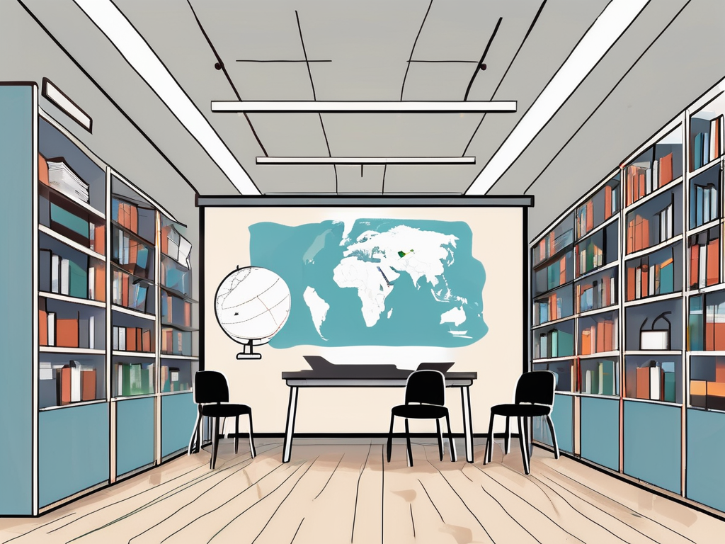 A classroom setting in singapore with a prominent iqts (international quality teaching standards) plaque on the wall