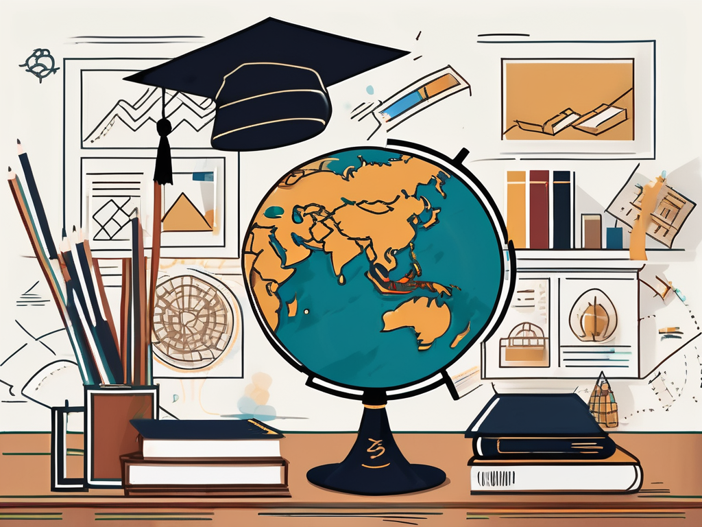 A classroom setting with thai cultural elements