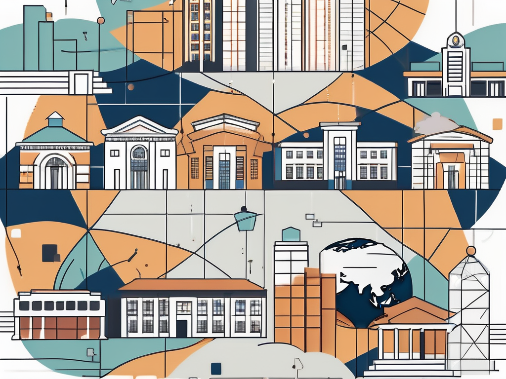 A diverse array of international school buildings in singapore