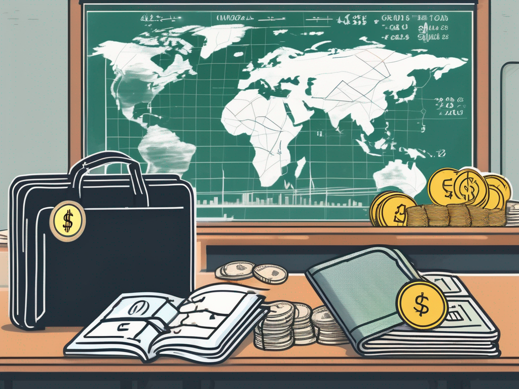 A classroom with singapore's iconic landmarks in the background