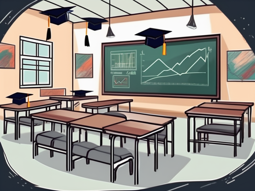 A classroom setting in malaysia with a chalkboard