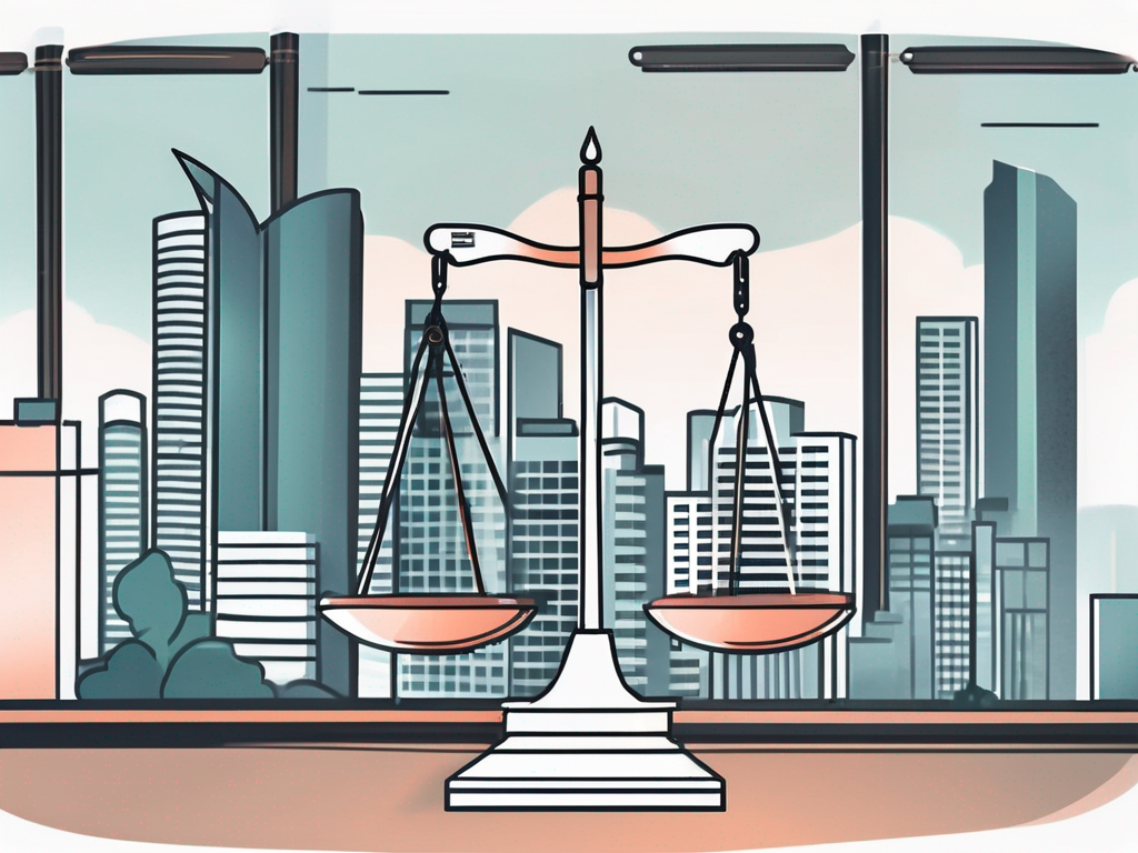 A classroom setting with singapore's iconic landmarks in the background