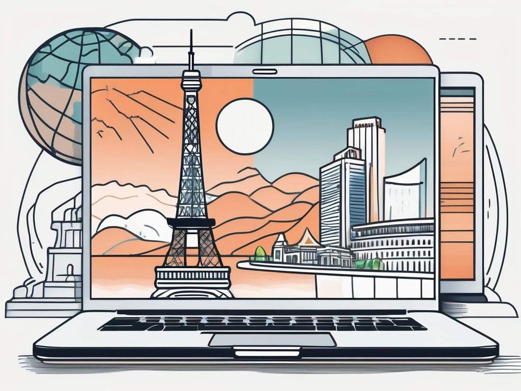 A laptop showing a webinar interface