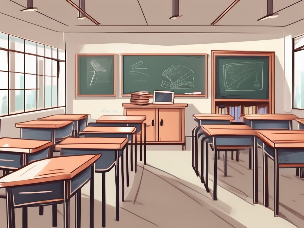 A classroom setting in china