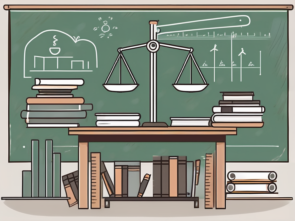 A classroom setting in malaysia with various educational tools like books