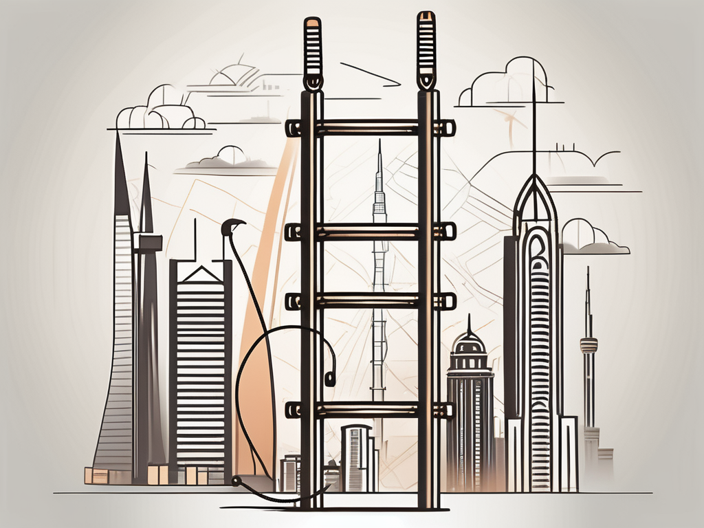 A ladder symbolizing career progression