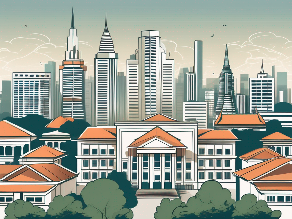 Five different school buildings