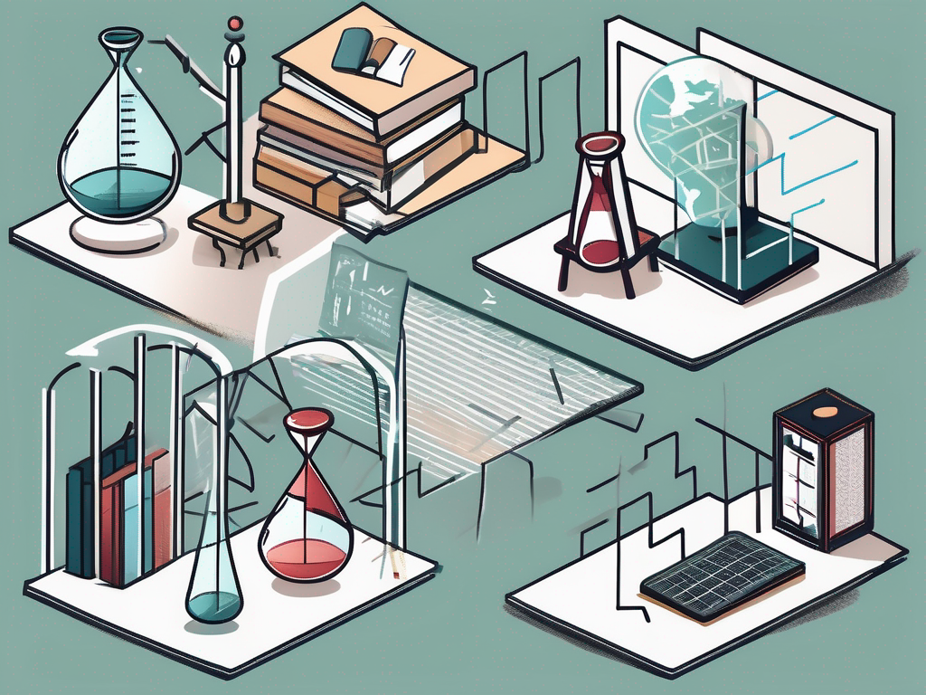 Four symbolic items representing different teaching challenges in hong kong and qatar