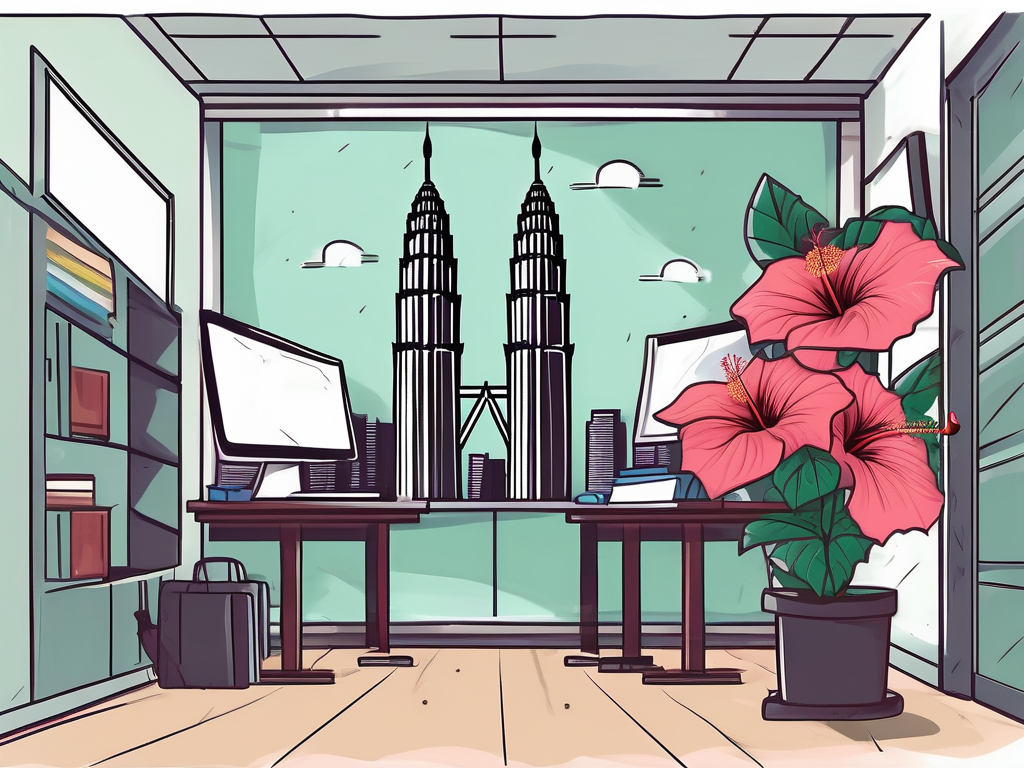 A classroom setting with tefl (teaching english as a foreign language) materials such as textbooks