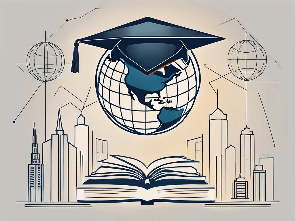 A globe with a focus on dubai