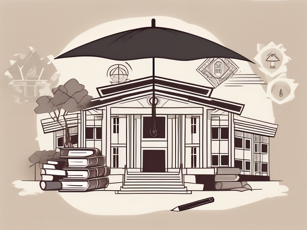 A school building with traditional thai architectural elements