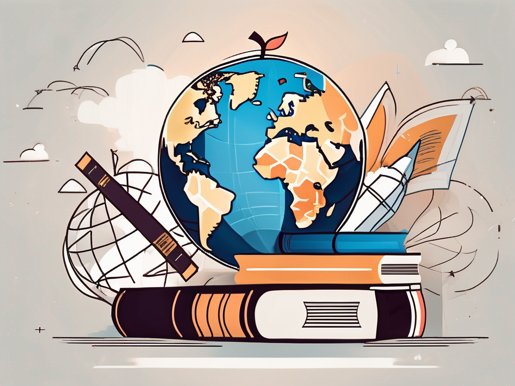 A graduation cap on top of a globe with thailand highlighted