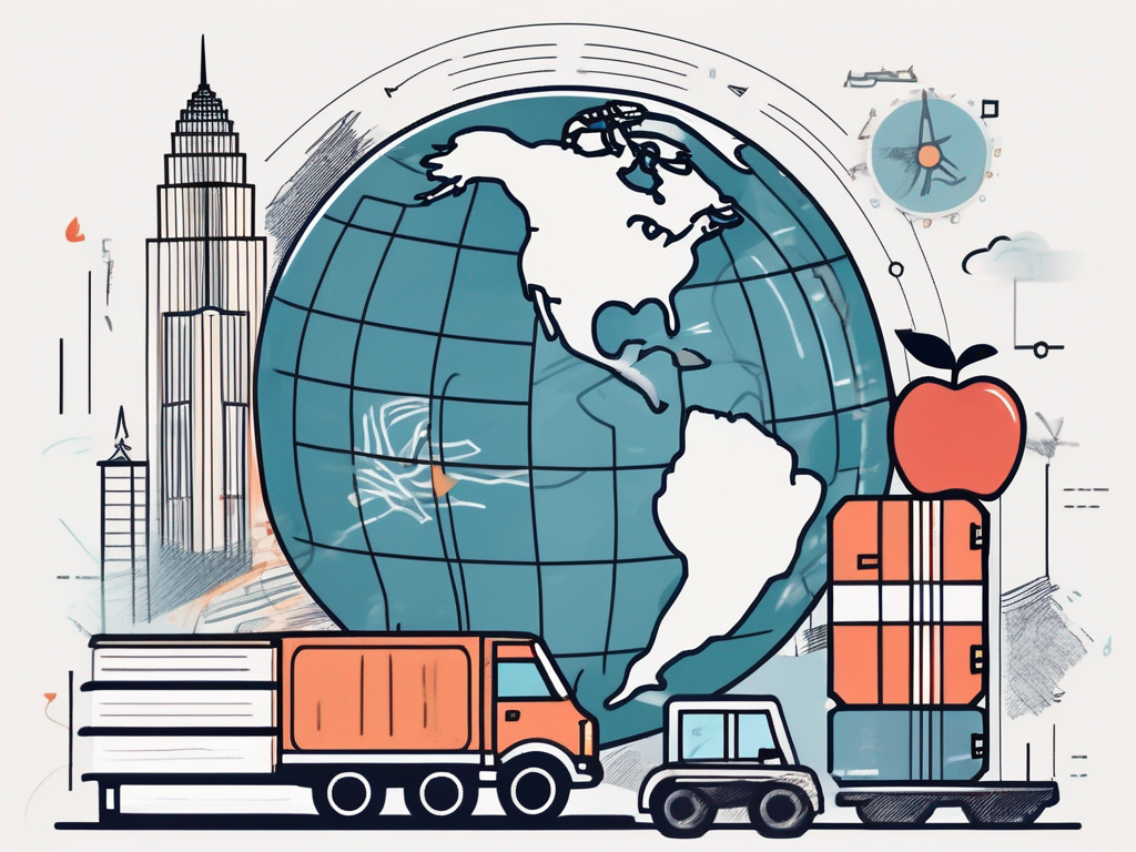 A globe with malaysia highlighted